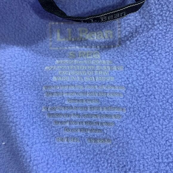 LL Bean Outdoor Athletic Jacket Full Zip Prostretch Jacket Small‎ - Picture 9 of 12